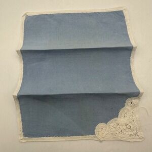 Set of 7‎ Vintage Embroidered Floral Hostess Brussells Lace Cocktail Napkins